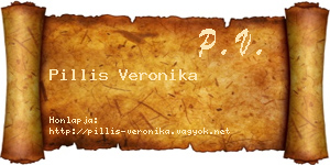Pillis Veronika névjegykártya